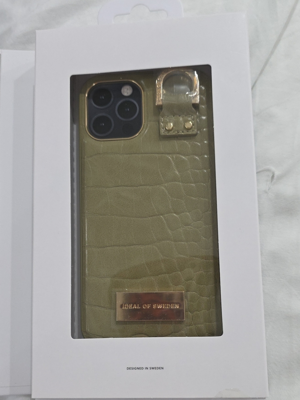 NEW IDEAL OF SWEDEN iPHONE CASE 11 PRO/XS/X CASE ATELIER BLACK GOLD CROCO